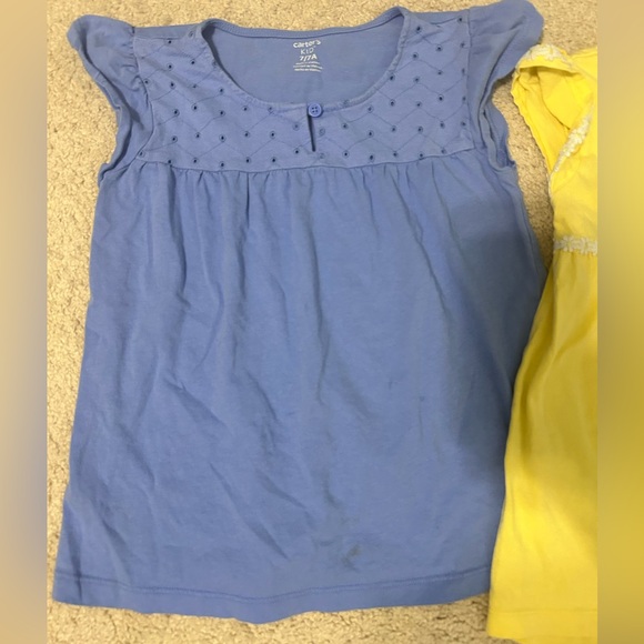 Set of 3 Girl’s Carter’s Cute Spring Summer Floral Play Shirts Set- Size 7 - Picture 2 of 9